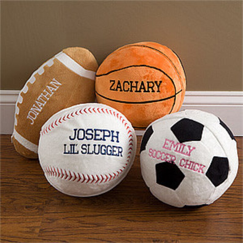 Personalized Sports Pillow Etsy
