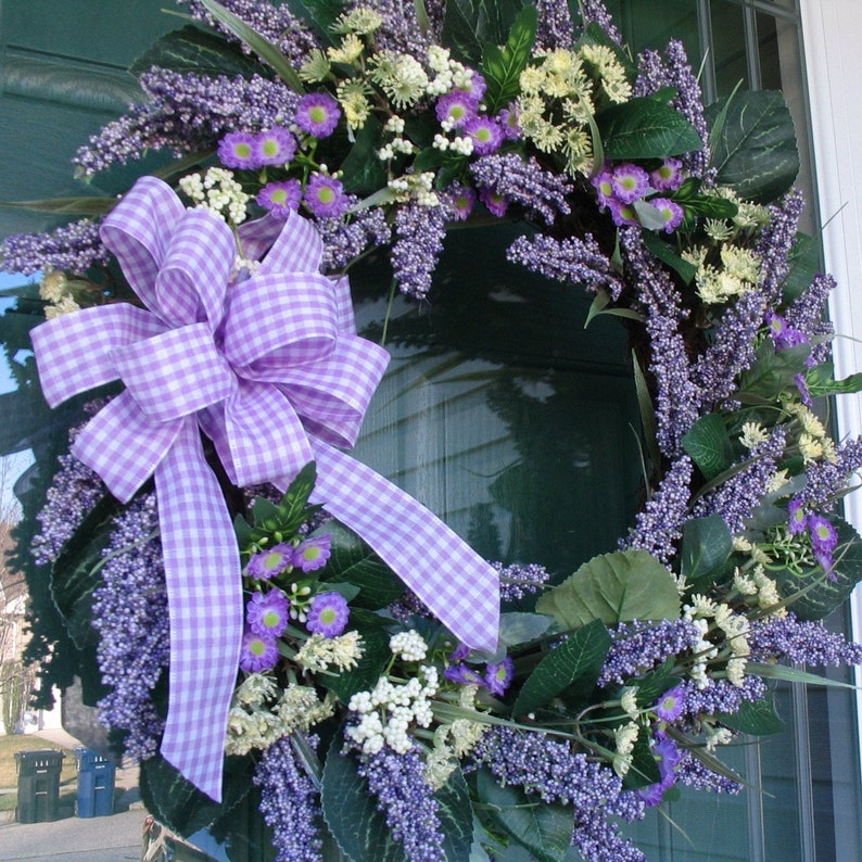 Handmade Lavender Wreaths On Twig Base Front Door Home Decoration
