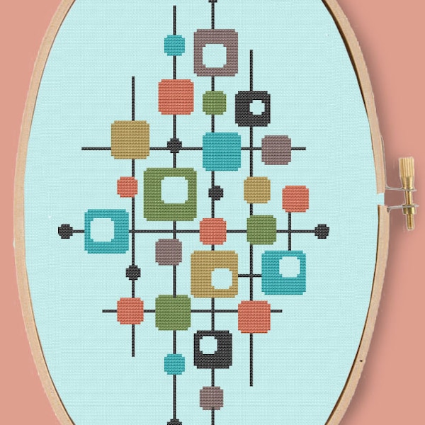 Mod Cross Stitch Etsy