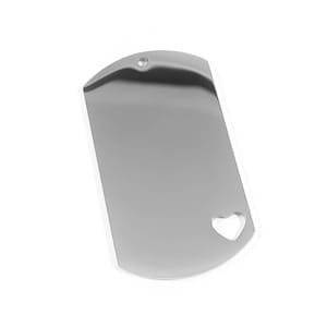 Military Tags, Dog Tags, Highly Polished Stainless Steel Dog Tag Blanks, High Quality, USA, Stainless Steel Tags