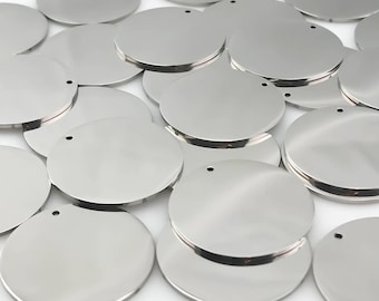 Stainless Steel Blanks, Package of 10, High Quality, USA, Stainless Steel Plates, Stainless Steel Discs, Engraving metal