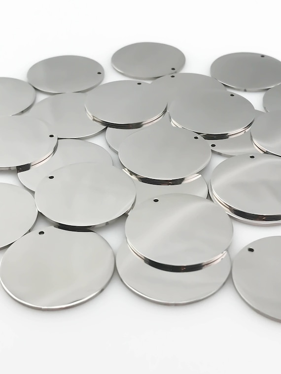 Stainless Steel Blanks, Package of 10, High Quality, USA, Stainless Steel Plates, Stainless Steel Discs, Engraving metal