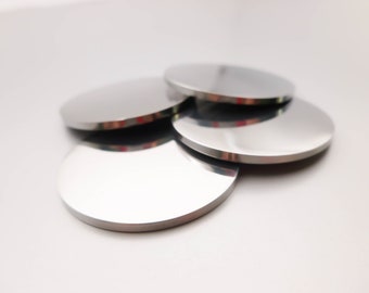 Ferromagnetic Stainless Steel Blanks-16g- Package of 10- Golf Markers- Attracted To Magnets - Stainless Steel Discs- Engraving metal