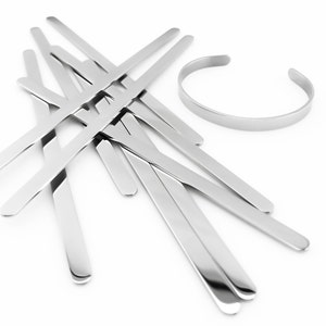 5in. Cuff Bracelet Stainless Steel Blanks, Brand New 2019 - SMOOTHER EDGES -