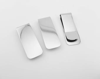 Stainless Steel Money Clips - 5 - High Polish - High Quality - USA - Quick Ship