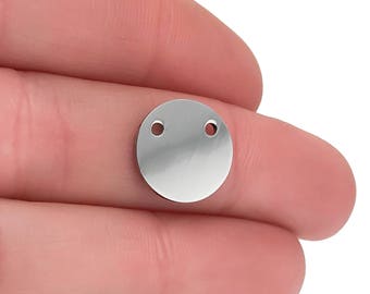 13mm Stainless Steel Blanks, Package of 10, High Quality, USA, Stainless Steel Plates, Stainless Steel Discs, Engraving metal