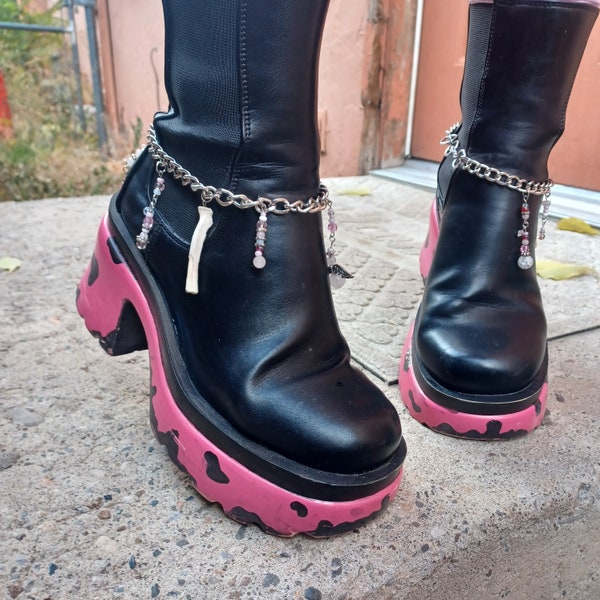 Animal bone boot chain / ankle chain