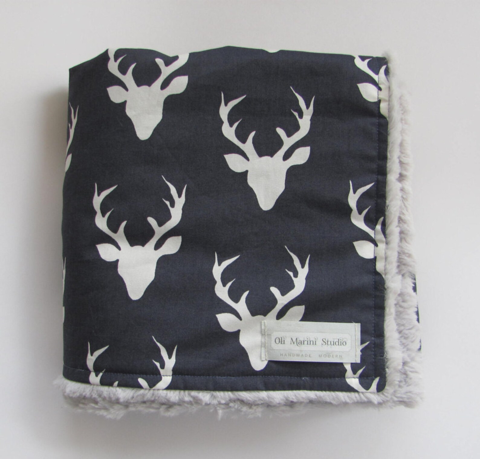 Baby Boy Blanket Baby Nursery Deer Minky Blanket Buck Plush Etsy