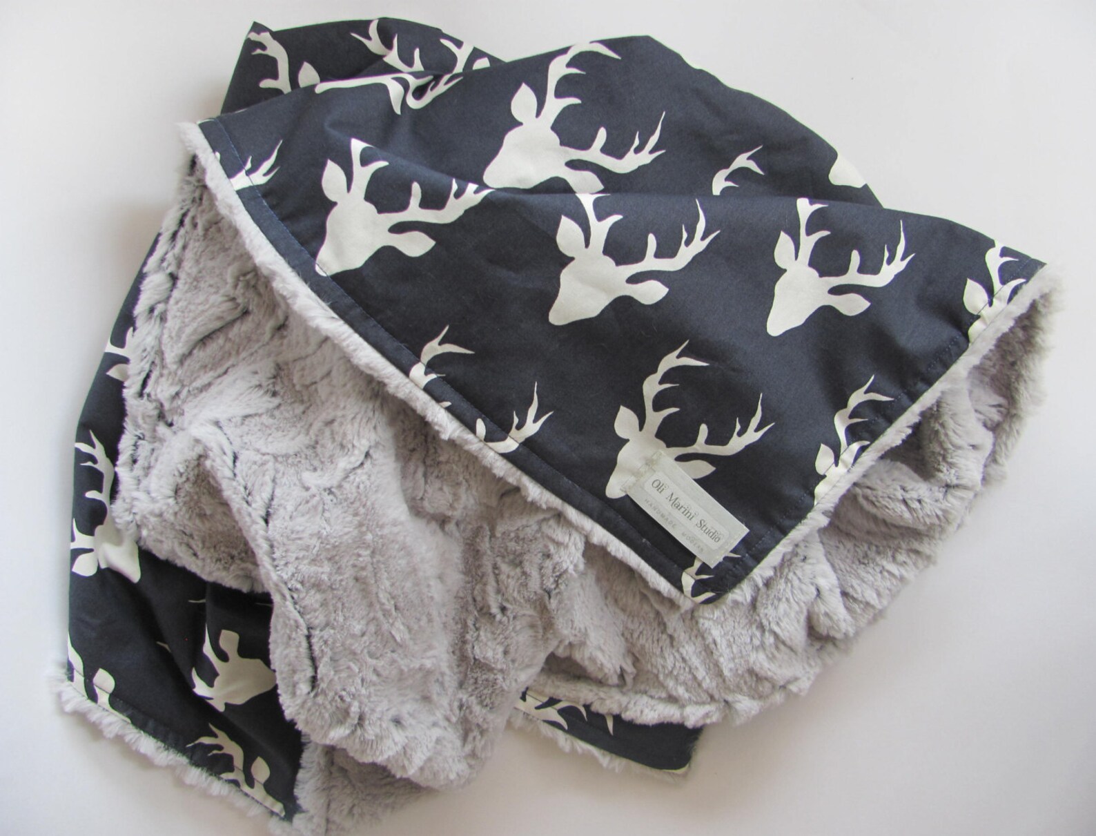 Baby Boy Blanket Baby Nursery Deer Minky Blanket Buck Plush Etsy