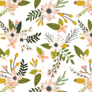 Baby Girl Fitted Sheet, Baby Girl Floral Nursery, Girl Floral Bedding, Changing Pad Cover