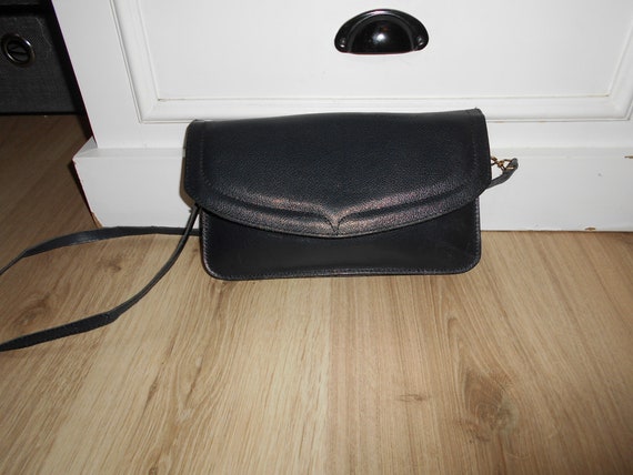 Vintage leather clutch bag - 1970s - image 9