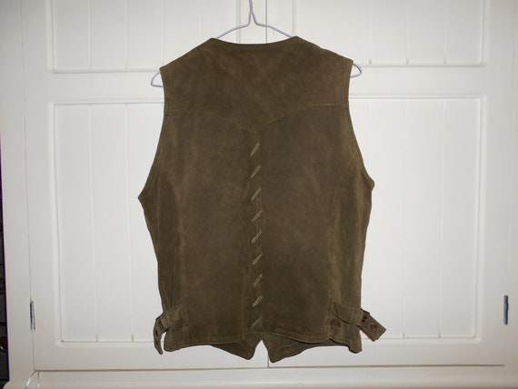 Gilet En Cuir Teint Vintage Pour Femme - Taille 2X/22 (Bust) - Bleu - Neuf Sans Étiquettes