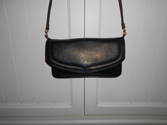 Vintage leather clutch bag - 1970s - image 6