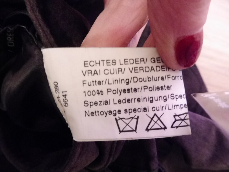 Leather skin BLACKY DRESS pants size S 36 GB