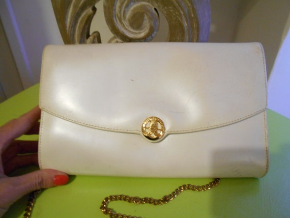 Authentique sac à main ENRICO COVERI cuir TBEG vintage bag