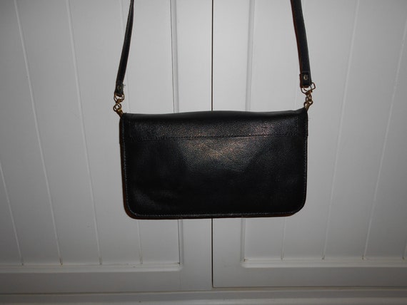 Vintage leather clutch bag - 1970s - image 8