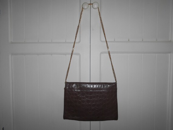 Vintage leather pouch bag 1970s - image 4