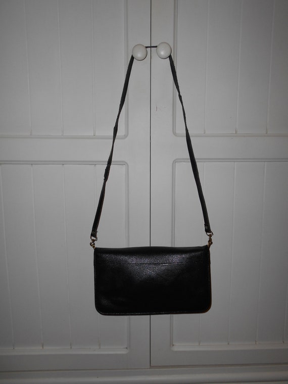 Vintage leather clutch bag - 1970s - image 7
