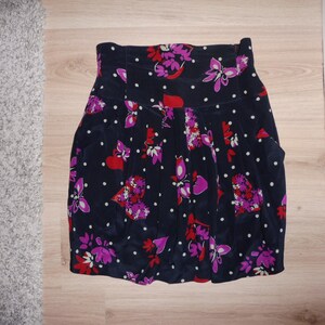 Jupe Vintage ESCADA Taille 34 - Style Crayon Bimatière Noir - Rare Et Très Bon état