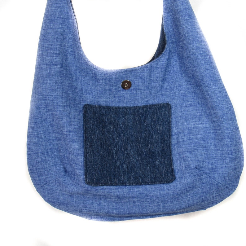 Denim Hobo Bag Etsy