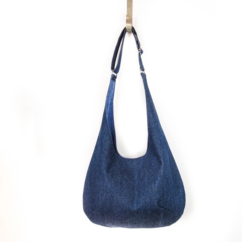 Denim Hobo Bag Etsy