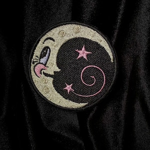 Johanna Parker Cressent Moon Luna - Embroidered Iron-on Patch