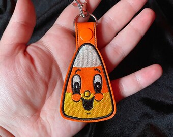 Johanna Parker Jolly Corn Embroidered Vinyl Keychain