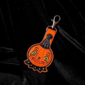 Johanna Parker Jolly Wally Jackolantern - Embroidered Vinyl Keychain