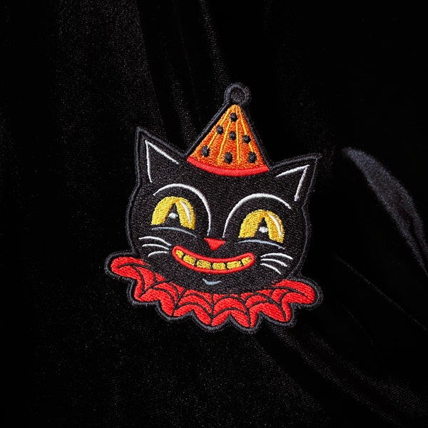 Johanna Parker Black Cat Jack- Embroidered Iron-on Patch