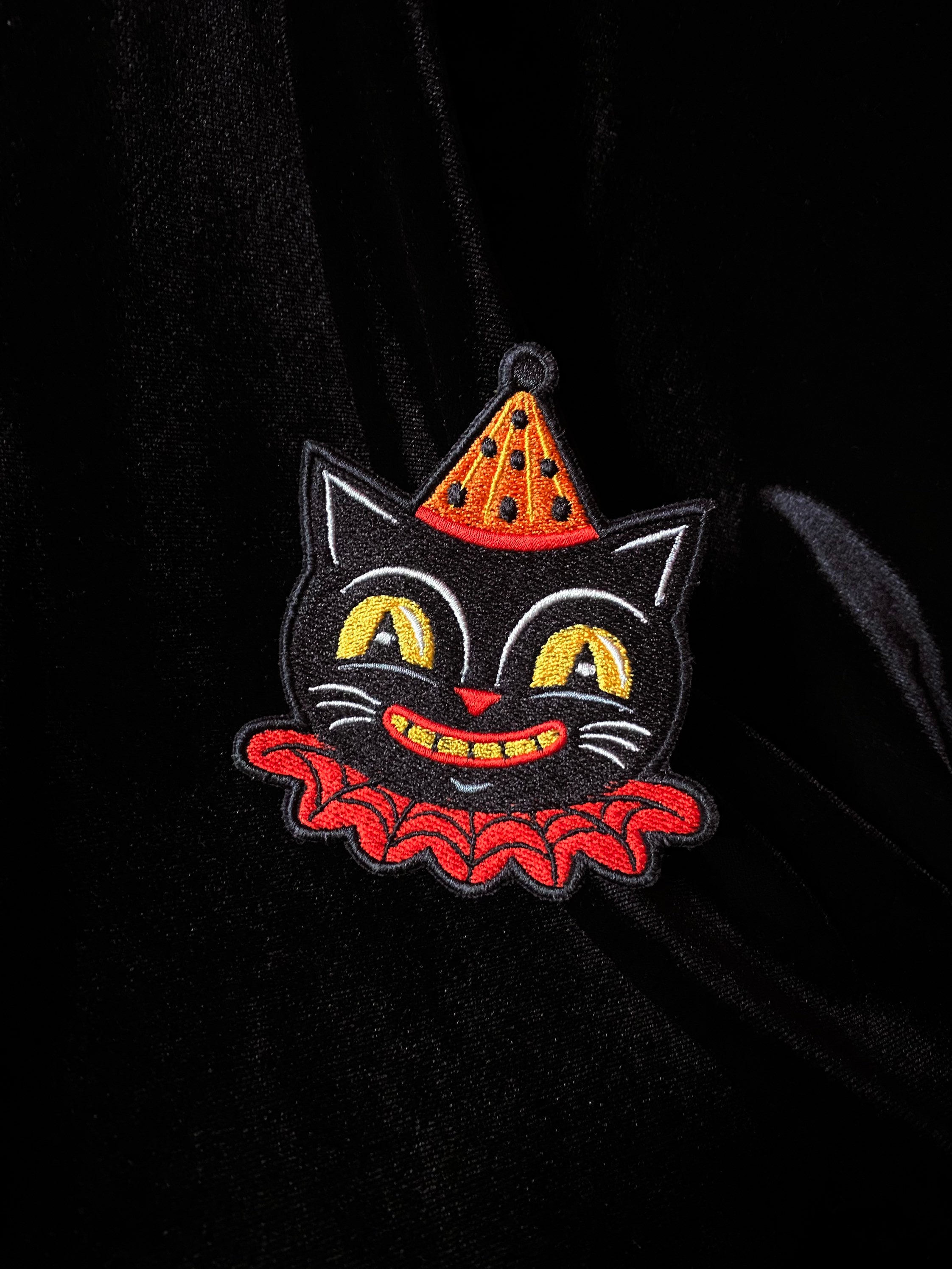 Johanna Parker Black Cat Jack- Embroidered Iron-on Patch