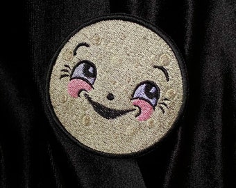 Johanna Parker Full Moon Luna - Embroidered Iron-on Patch
