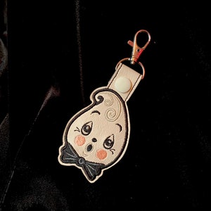 Johanna Parker Gus the Ghost - Embroidered Vinyl Keychain