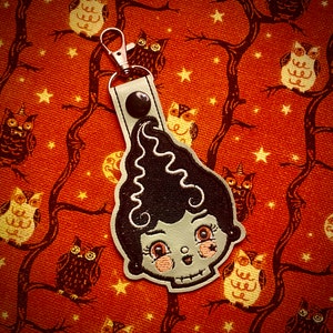 Johanna Parker Bride of Frankie - Embroidered Vinyl Keychain