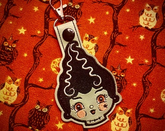 Johanna Parker Bride of Frankie - Embroidered Vinyl Keychain