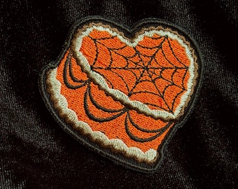 Halloween Heart Cake Embroidered Iron-on Patch