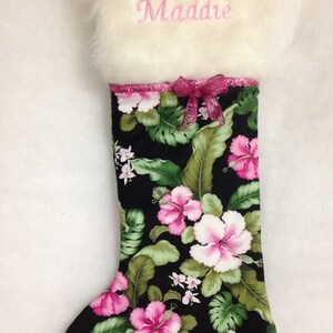 Tropical Christmas stocking image 5