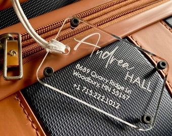Luggage Tags, Luggage Tag, Luggage Tags Personalized, Luggage, Travel Tag, Suitcase Tag, Name Badge, Name Tag, Acrylic Luggage Tag Bag Tag