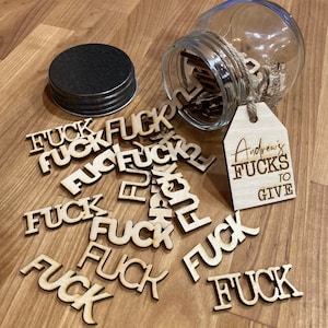 Fuck Jar | Funny Gift | Last Fuck | Jar of Fun | Joke Gift | Fun Gift | Jar of Funny Words | Last Fuck to Give | Office Gift | Birthday Gift
