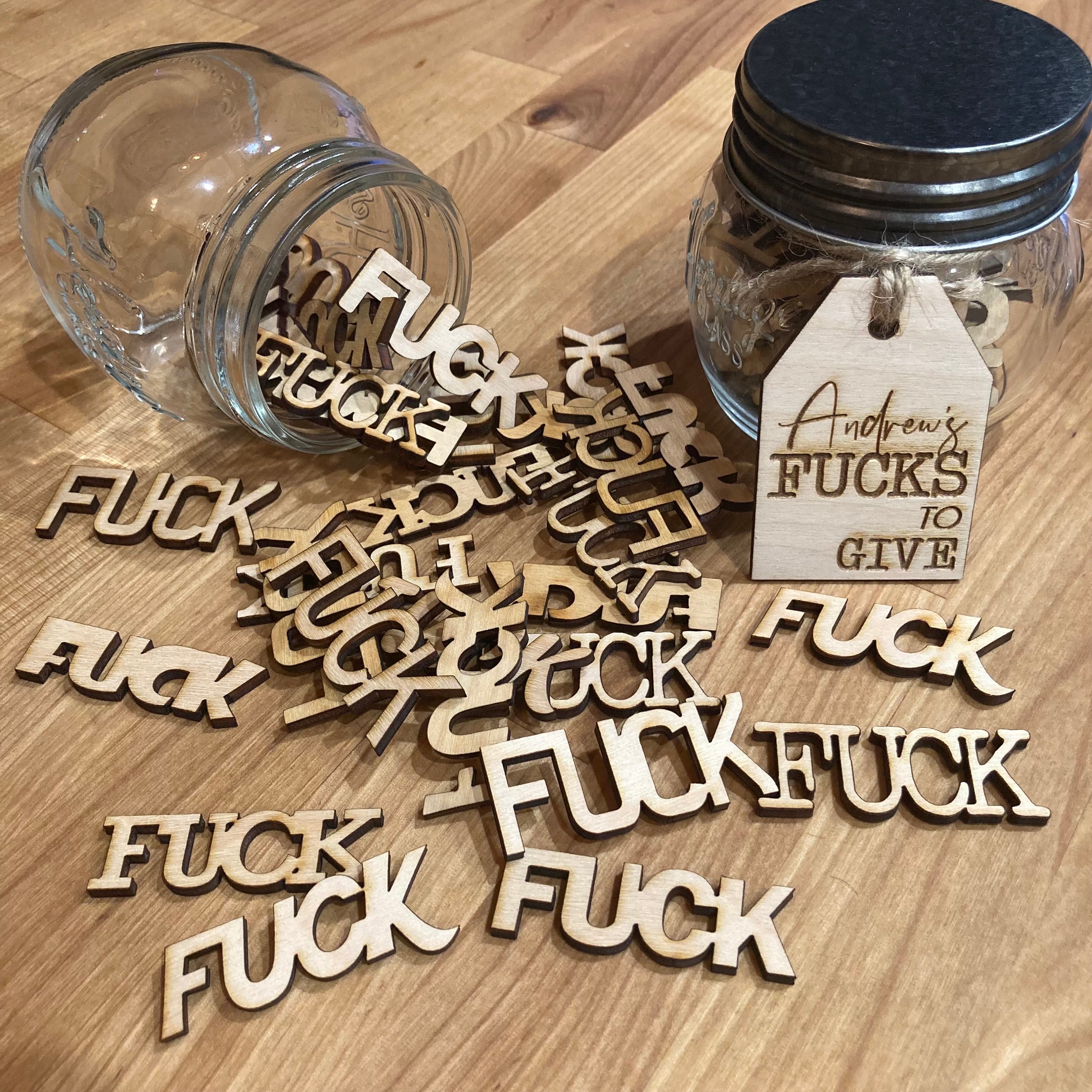 Fuck Jar | Funny Gift | Last Fuck | Jar of Fun | Joke Gift | Fun Gift | Jar of Funny Words | Last Fuck to Give | Office Gift | Birthday Gift