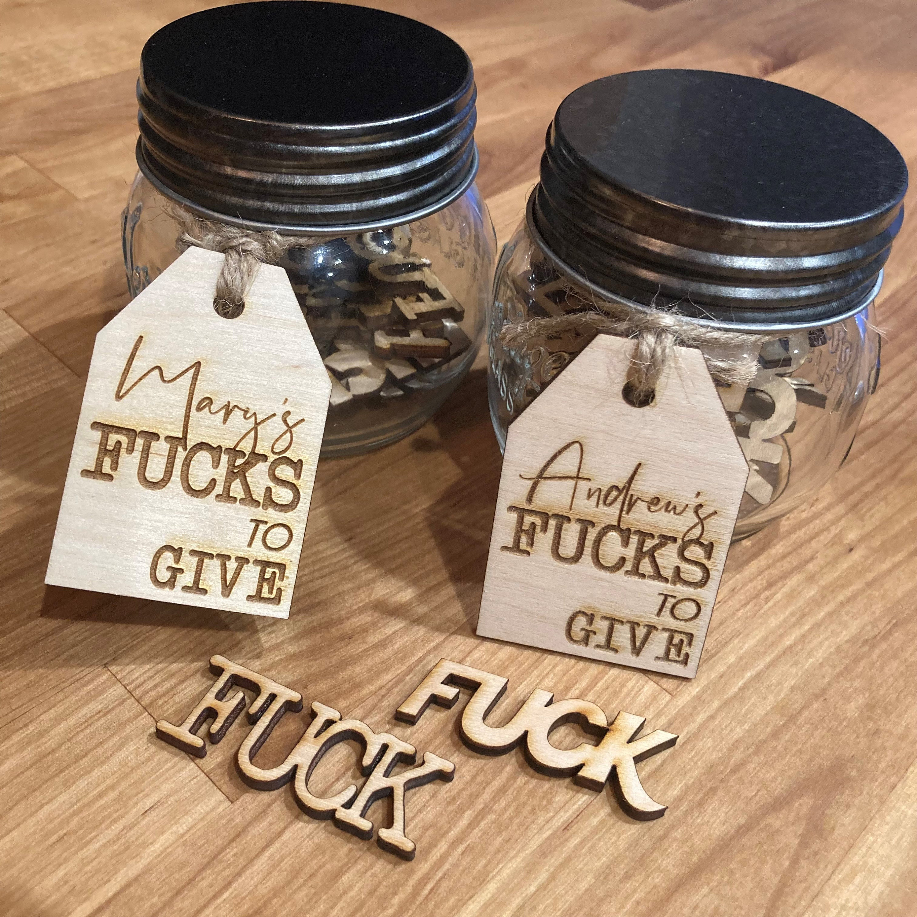 Fuck Jar | Funny Gift | Last Fuck | Jar of Fun | Joke Gift | Fun Gift | Jar of Funny Words | Last Fuck to Give | Office Gift | Birthday Gift