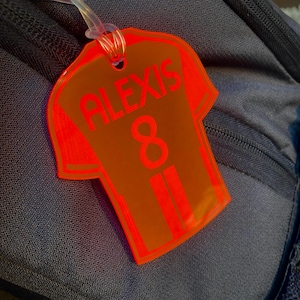 Soccer tag, Soccer Bag Tag, Soccer Tag, Soccer Team Gift, Football Tag, Bag Tag, Luggage Tag, Soccer Keychain, Custom Soccer Tag Soccer Gift