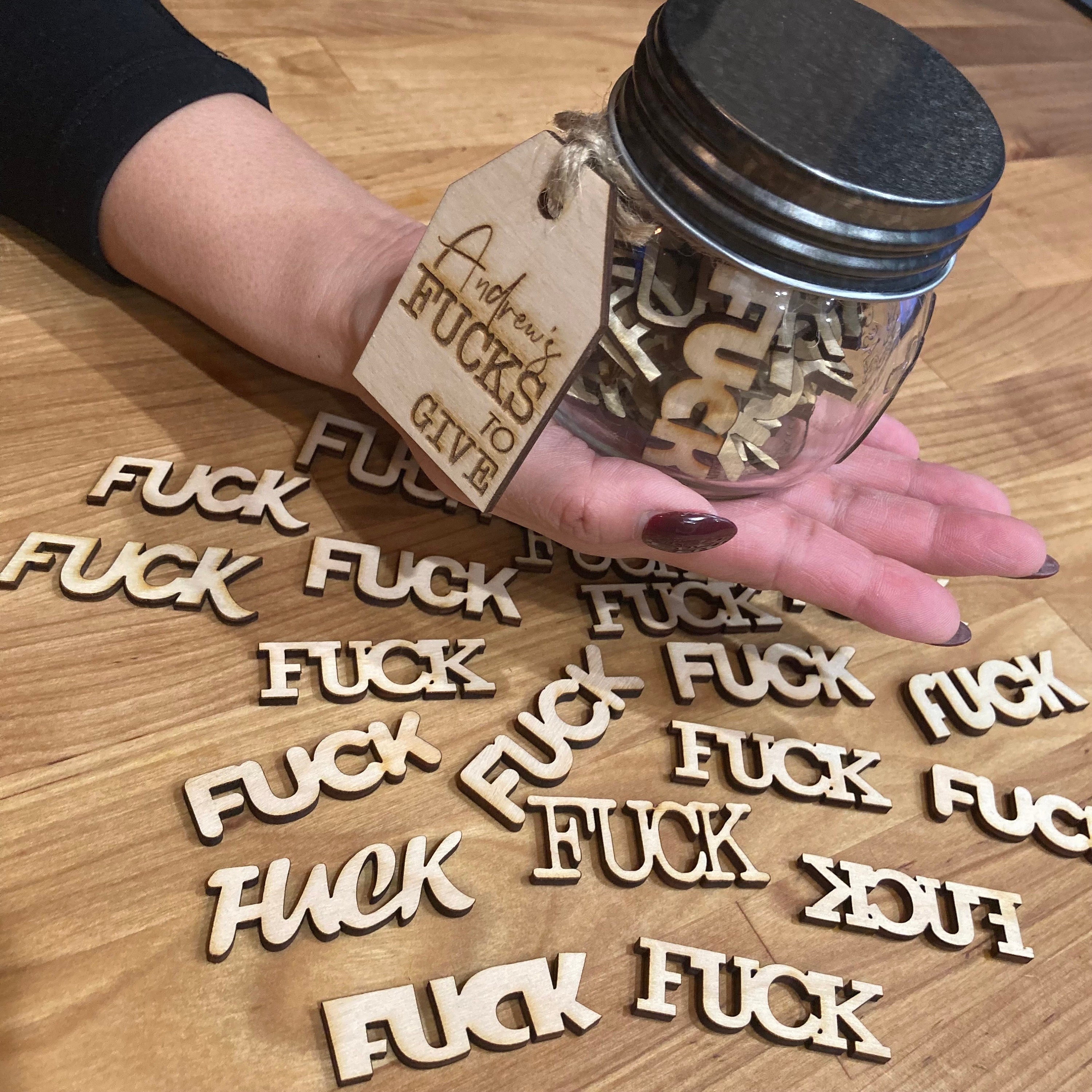Fuck Jar | Funny Gift | Last Fuck | Jar of Fun | Joke Gift | Fun Gift | Jar of Funny Words | Last Fuck to Give | Office Gift | Birthday Gift