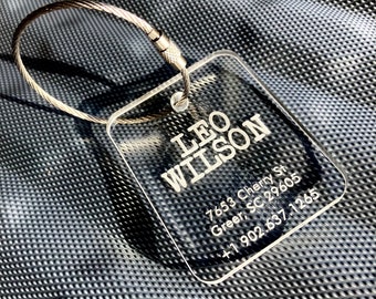 Luggage Tags, Luggage Tag, Luggage Tags Personalized, Luggage, Travel Tag, Suitcase Tag, Name Badge, Name Tag, Acrylic Luggage Tag Bag Tag