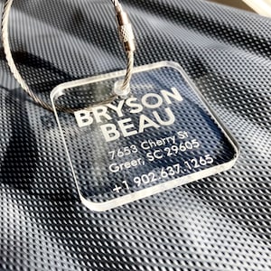 Luggage Tag Luggage Bag Tag Custom Name Badge Travel Bag School Bag Tag Personalized Wedding Bridesmaid Luggage Engraved Travel Gift Bag Tag