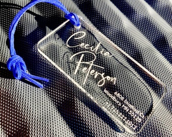 Luggage Tags, Luggage Tag, Luggage Tags Personalized, Luggage, Travel Tag, Suitcase Tag, Name Badge, Name Tag, Acrylic Luggage Tag Bag Tag
