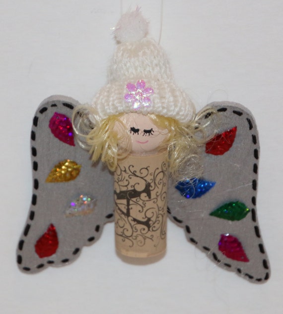 Chef Angel Ornament Recycle Wine Cork Or Bottle Necklace Christmas