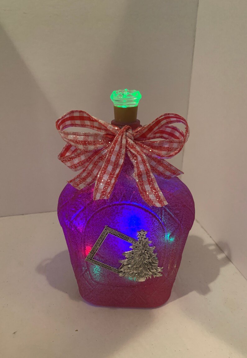 Lighted Decorative Crown Royal Bottle Christmas Etsy