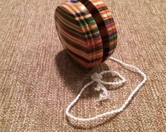 Handmade Recycled skateboard yo-yo