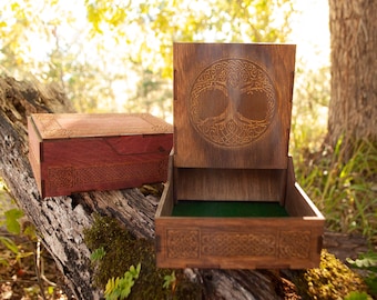 Engraved Dice Tower, Baltic Birch Plywood