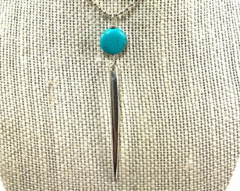 Vintage fork necklace, silverware jewelry